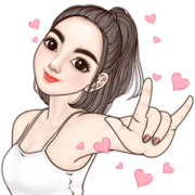 Yuri sexy girl big sticker Sticker for LINE & WhatsApp | ZIP: GIF & PNG