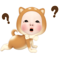 Doggy Towel Daily Sticker for LINE & WhatsApp | ZIP: GIF & PNG