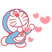 Doraemon Pair Stickers (Doraemon) Sticker for LINE & WhatsApp | ZIP: GIF & PNG
