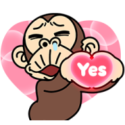 Funny Monkey Couple Stickers (for Men) Funny Monkey Couple Stickers (for Men) Sticker for LINE & WhatsApp | ZIP: GIF & PNG