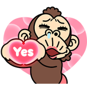 Funny Monkey Couple Stickers (for Women) Funny Monkey Couple Stickers (for Women) Sticker for LINE & WhatsApp | ZIP: GIF & PNG