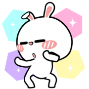 HyperRabbit: Talk Too Much! HyperRabbit: Talk Too Much! Sticker for LINE & WhatsApp | ZIP: GIF & PNG