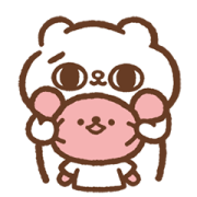 SONG SONG MEOW × Āo Āo BEAR Sticker for LINE & WhatsApp | ZIP: GIF & PNG