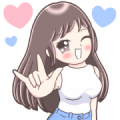 Sakura Sexy Girls Collection Sticker for LINE & WhatsApp | ZIP: GIF & PNG