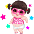 Yuan Yuan Pink Girl Sticker for LINE & WhatsApp | ZIP: GIF & PNG