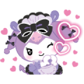 Kuromi Tsundere Cafe Sticker for LINE & WhatsApp | ZIP: GIF & PNG