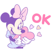 Minnie Mouse: Girly Pastels Sticker for LINE & WhatsApp | ZIP: GIF & PNG
