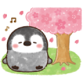 Pastel Penguin: Spring Sticker for LINE & WhatsApp | ZIP: GIF & PNG