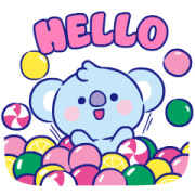 UNIVERSTAR BT21: Jelly Candy Sticker for LINE & WhatsApp | ZIP: GIF & PNG