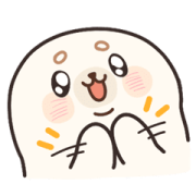 Baby Seal A-SHU So Excited! Baby Seal A-SHU So Excited! Sticker for LINE & WhatsApp | ZIP: GIF & PNG