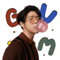 ATOM GUM STICKERS Sticker for LINE & WhatsApp | ZIP: GIF & PNG
