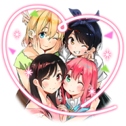 Rent-A-Girlfriend (Comic) Sticker for LINE & WhatsApp | ZIP: GIF & PNG
