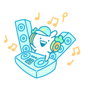 Usagyuuun Music Sticker(Summertime ver.) Sticker for LINE & WhatsApp | ZIP: GIF & PNG