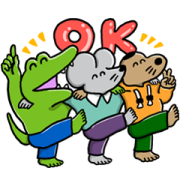 100WANI × Cocokara Fine 100WANI×cocokarafine Sticker for LINE & WhatsApp | ZIP: GIF & PNG