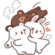 Bac Bac Diary × BROWN & FRIENDS Stickers Sticker for LINE & WhatsApp | ZIP: GIF & PNG