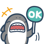 Brand Commerce × Mr.shark free sticker Sticker for LINE & WhatsApp | ZIP: GIF & PNG
