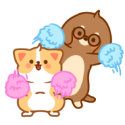 Cute and Soft! Baby Hurrybow 2 Sticker for LINE & WhatsApp | ZIP: GIF & PNG
