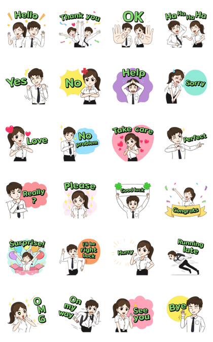 General Education English, NRRU(EVT) Line Sticker GIF & PNG Pack: Animated & Transparent No Background | WhatsApp Sticker
