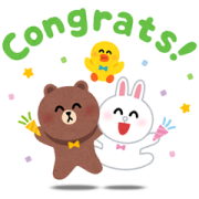 Irasutoya × BROWN Sticker for LINE & WhatsApp | ZIP: GIF & PNG