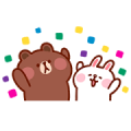 Kanahei × BROWN & FRIENDS Sticker for LINE & WhatsApp | ZIP: GIF & PNG