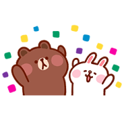 Kanahei × BROWN & FRIENDS Kanahei × BROWN & FRIENDS Sticker for LINE & WhatsApp | ZIP: GIF & PNG