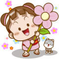 Sakura Cocoa ✿ Flower Stickers [BIG]