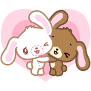 Sugarbunnies Sticker for LINE & WhatsApp | ZIP: GIF & PNG