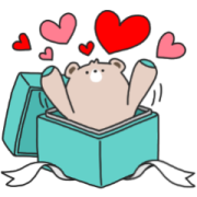 TIFFANY × Bear Mascot Sticker for LINE & WhatsApp | ZIP: GIF & PNG