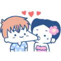 luoluoloveyou: Summer Love Sticker for LINE & WhatsApp | ZIP: GIF & PNG