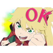 Anime "BURN THE WITCH" Voice Stickers Sticker for LINE & WhatsApp | ZIP: GIF & PNG