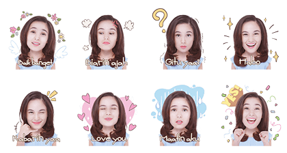 Chelsea Islan: The Sweet Girl Line Sticker GIF & PNG Pack: Animated & Transparent No Background | WhatsApp Sticker