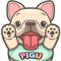 French Bulldog PIGU- [Big] Sticker XVII