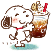 Honobono × Snoopy Sticker for LINE & WhatsApp | ZIP: GIF & PNG