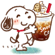Honobono × Snoopy Honobono × Snoopy Sticker for LINE & WhatsApp | ZIP: GIF & PNG