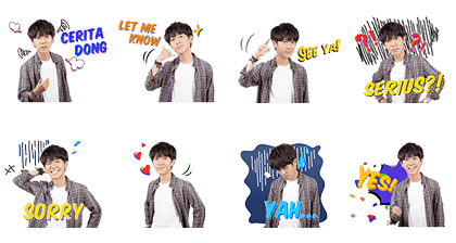 Iqbaal: (Not Your Average) Boy Next Door Line Sticker GIF & PNG Pack: Animated & Transparent No Background | WhatsApp Sticker