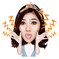 Isyana the Cheerful Girl Sticker for LINE & WhatsApp | ZIP: GIF & PNG
