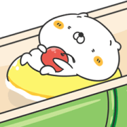 Originator! Friends Cat Cool Down Sticker for LINE & WhatsApp | ZIP: GIF & PNG