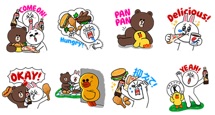 PEPSI SPECIAL × LINE Characters (3073) Line Sticker GIF & PNG Pack: Animated & Transparent No Background | WhatsApp Sticker