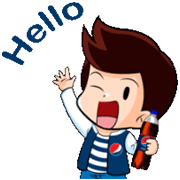 Pepsi Gang Zaa Sticker for LINE & WhatsApp | ZIP: GIF & PNG