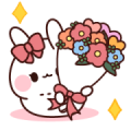 Pink Ribbon Rabbit to Convey a Feeling Pink Ribbon Rabbit to Convey a Feeling