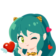 Pokopoko × Uruseiyatsura Sticker Sticker for LINE & WhatsApp | ZIP: GIF & PNG