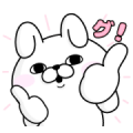 Rabbit&Bear100% Sticker for LINE & WhatsApp | ZIP: GIF & PNG