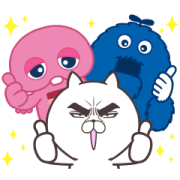 UQ × Attractive eye's cat UQ × Attractive eye's cat Sticker for LINE & WhatsApp | ZIP: GIF & PNG