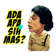 Warkop DKI Reborn: Jangkrik Boss Part 1 Sticker for LINE & WhatsApp | ZIP: GIF & PNG