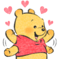 Winnie the Pooh by Lommy Sticker for LINE & WhatsApp | ZIP: GIF & PNG