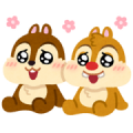 Chip 'n' Dale by Takashi Mifune Sticker for LINE & WhatsApp | ZIP: GIF & PNG