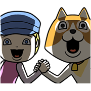 Dear Dog of Flanders Sticker for LINE & WhatsApp | ZIP: GIF & PNG