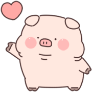 Lazynfatty - Little Piggy Lazynfatty - Little Piggy Sticker for LINE & WhatsApp | ZIP: GIF & PNG