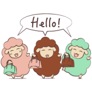 Loro Piana and sheep friends! Loro Piana and sheep friends! Sticker for LINE & WhatsApp | ZIP: GIF & PNG