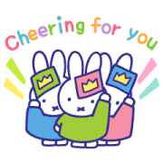 Motivational miffy Stickers Motivational miffy Stickers Sticker for LINE & WhatsApp | ZIP: GIF & PNG